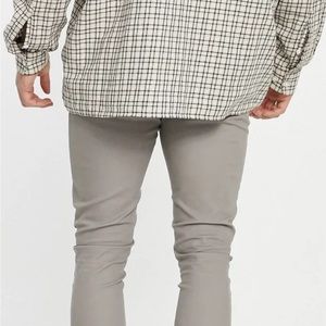 ASOS DESIGN super skinny chinos in grey